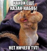 какой ещё казан-кабоб! нет ничего тут!