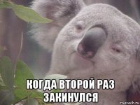  когда второй раз закинулся