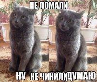 не ломали не чинили
