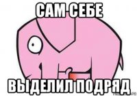 сам себе выделил подряд