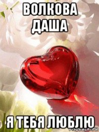 волкова даша я тебя люблю
