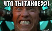что ты такое??! 
