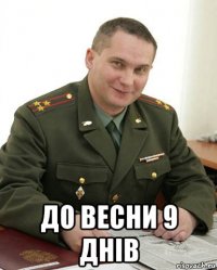  до весни 9 днів