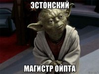 эстонский магистр ойпта
