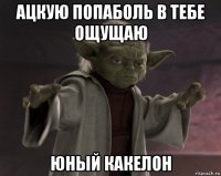 ацкую попаболь в тебе ощущаю юный какелон