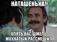 наташенька! опять вас шмель мохнатый рассмешил