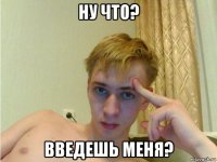 ну что? введешь меня?