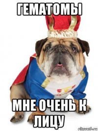 гематомы мне очень к лицу