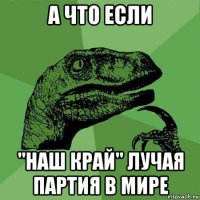 а что если "наш край" лучая партия в мире