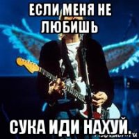 если меня не любишь сука иди нахуй.