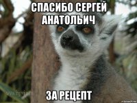 спасибо сергей анатольич за рецепт
