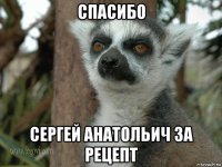 спасибо сергей анатольич за рецепт