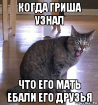 когда гриша узнал что его мать ебали его друзья