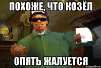 похоже, что козёл опять жалуется