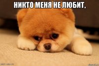 никто меня не любит, 