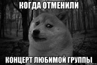 когда отменили концерт любимой группы