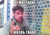 не мы такие, жизнь такая!
