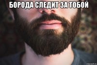 борода следит за тобой 