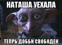 наташа уехала тепрь добби свободен