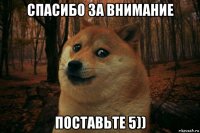 спасибо за внимание поставьте 5))