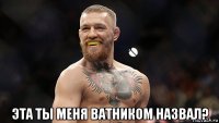  эта ты меня ватником назвал?