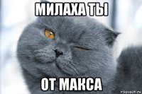 милаха ты от макса