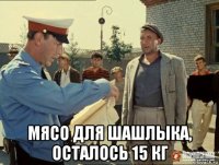  мясо для шашлыка, осталось 15 кг