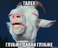 талех глубже давай глубже