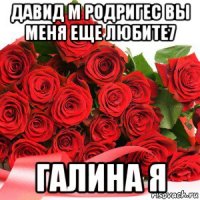 давид м родригес вы меня еще любите7 галина я