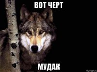 вот черт мудак
