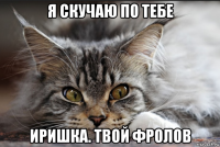 я скучаю по тебе иришка. твой фролов
