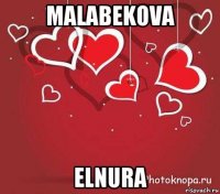 malabekova elnura