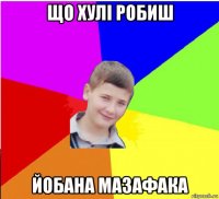 що хулі робиш йобана мазафака