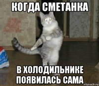 когда сметанка в холодильнике появилась сама