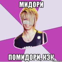 мидори помидори, кэк
