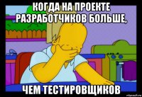 когда на проекте разработчиков больше, чем тестировщиков