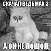 скачал ведьмак 3 а он не пошол