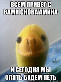 всем привет с вами снова амина и сегодня мы опять будем петь