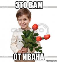 это вам от ивана