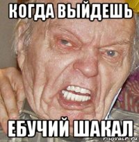 когда выйдешь ебучий шакал