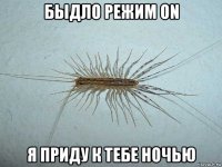 быдло режим on я приду к тебе ночью