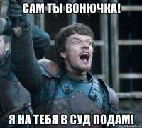 сам ты вонючка! я на тебя в суд подам!