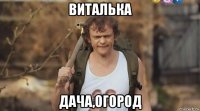 виталька дача,огород