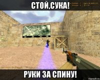 стой,сука! руки за спину!