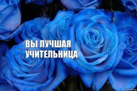 Вы лучшая учительница