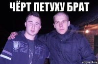 чёрт петуху брат 