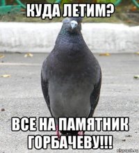 куда летим? все на памятник горбачеву!!!
