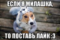 если я милашка, то поставь лайк :3