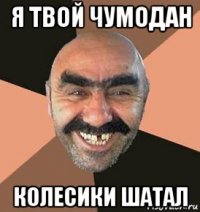 я твой чумодан колесики шатал