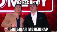 на нас летит большая гавнешка?